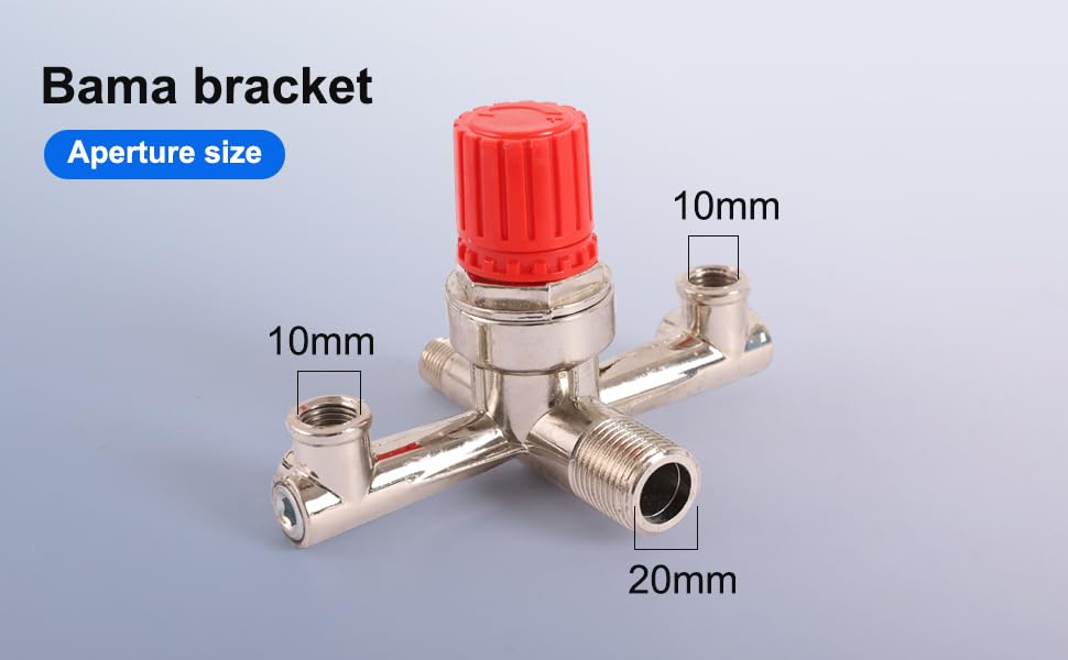 Compresseur d'air Durable Pompe Pressostat avec Vanne Contrôle Régulateurs Jauge