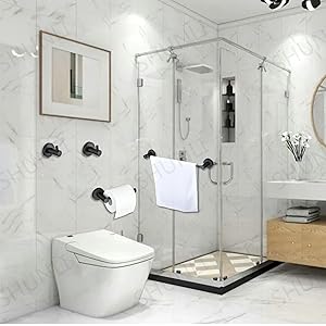 porte papier toilette noir