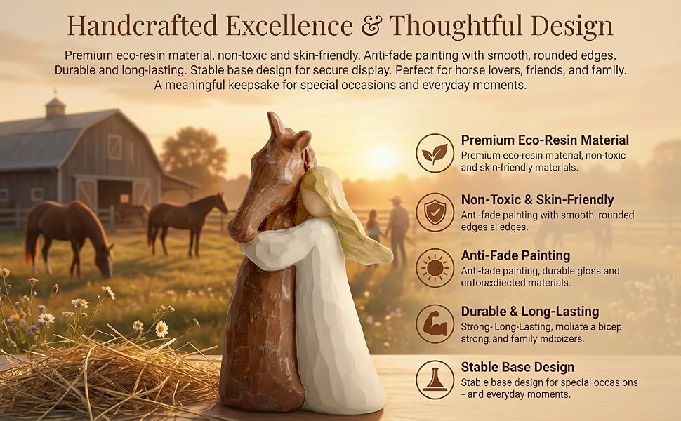 Text reads 'Handcrafted Excellence &amp; Thoughtful Design'. Product showcase featuring natural ingredients with icons highlighting eco-friendly materials and sustainable practices.