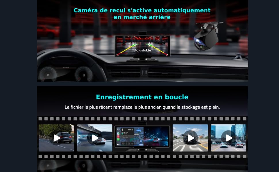 Transmisor GPS con pantalla táctil para radio de coche Bluetooth CarPlay