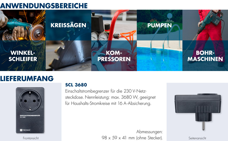 H-TRONIC SCL 3680 Anwendungsbereiche