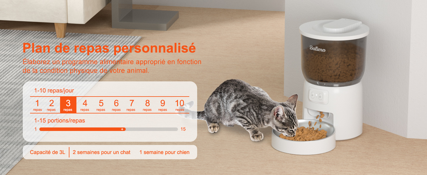 distributeur croquettes chat automatique