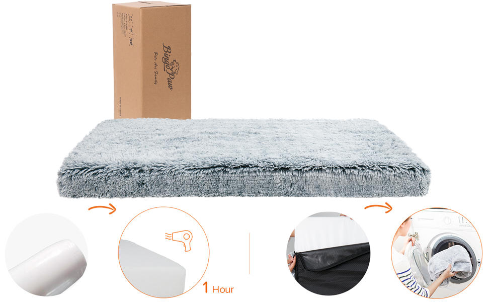 lit chien grande taille orthopedique impermeable mousse de mémoire apaisant matelas chien 