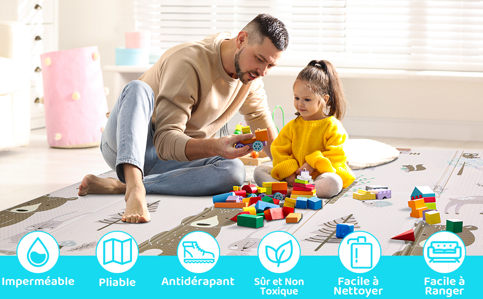 Tapis de Jeu pour Bébé