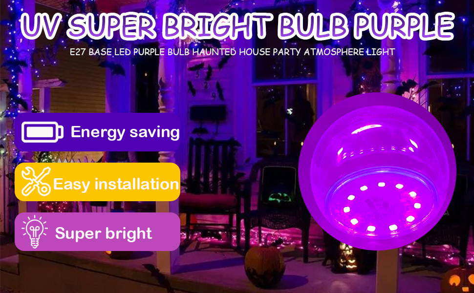 que brilla en una habitación oscura. Sus características incluyen ahorro de energía, fácil instalación e iluminación superbrillante.