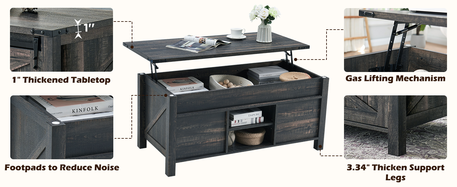 coffee table with storage for living room