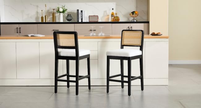 Tabourets de Bar avec pieds en bois
