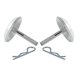 (Paquete de 2) Zapatas de repuesto exactas para quitanieves Polaris K-Plow, negras