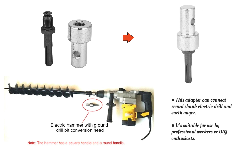 adaptateur de tarière tariere pour perceuse tariere pour perceuse 100mm