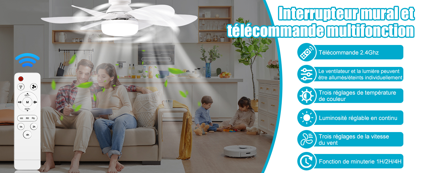 lampe ventilateur plafond