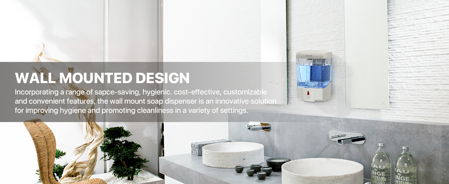 Dispensador automático de jabón para baño