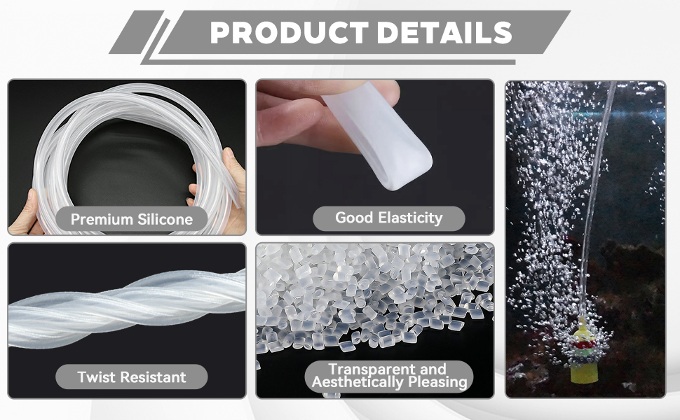 Text reads 'PRODUCT DETAILS' followed by technical specification icons and product feature illustrations in grayscale design.
