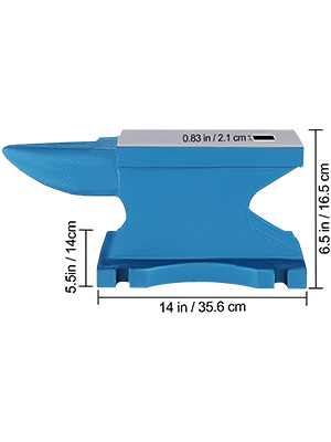 VEVOR Enclume En Fonte Enclume Bleue 55 Lb Pour Les Forgerons/riveter/former Du Métal 22 Enclume en Fer de 24,9 kg