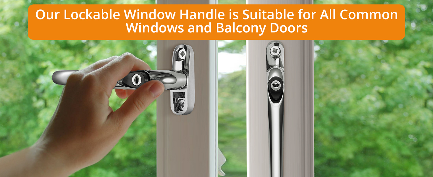 a window handle is suitable for windows and balcony doors.