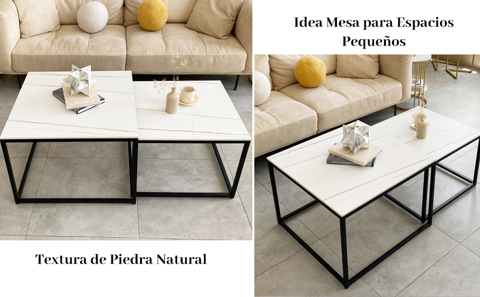 mesa de cafe marmol