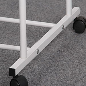 Metal Coat Rail Pipe Hanging Clothes Rail Heavy Duty Storage Shelf