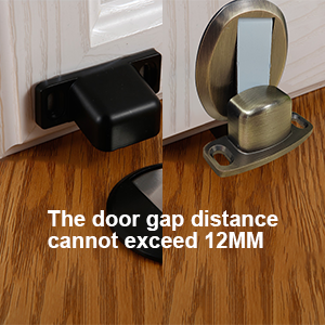La distancia entre las puertas no puede superar los 12 mm