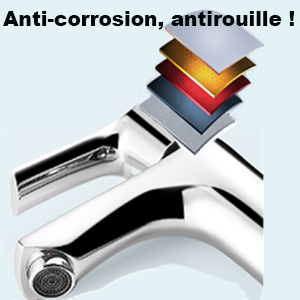 Salle de bains, lavabo, robinets de lavabo :