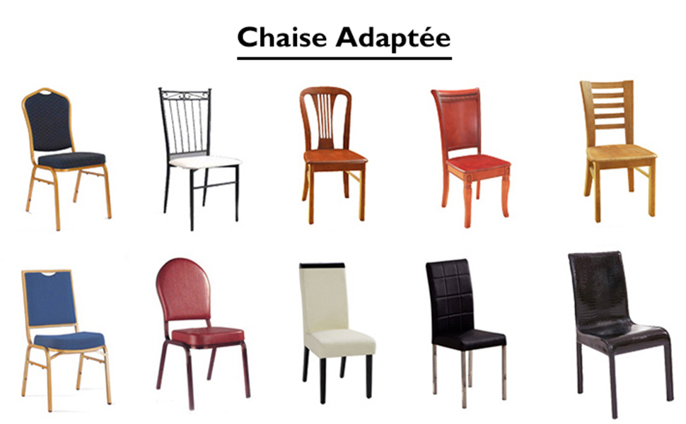 housse chaise blanche