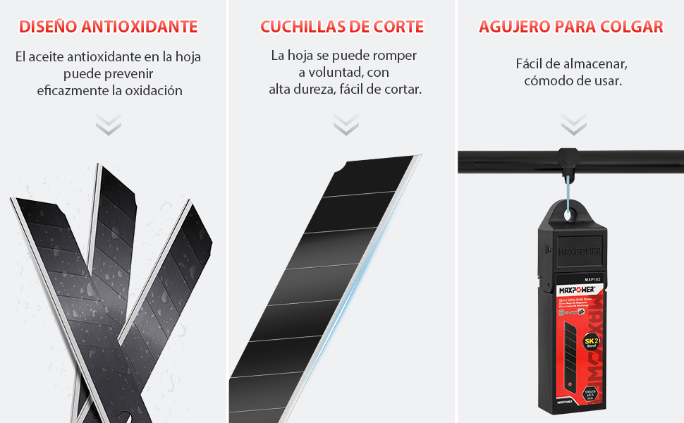 50 Piezas Hojas de Cuchilla
