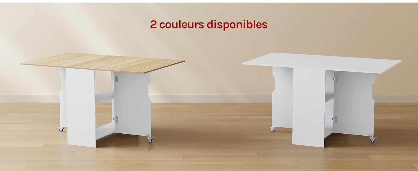 Le texte se lit comme suit : « Un organiseur moderne pour ». Banc de rangement en tissu blanc avec quatre pieds blancs sur plancher en bois, illustrant une pièce d'organisation de style meuble.