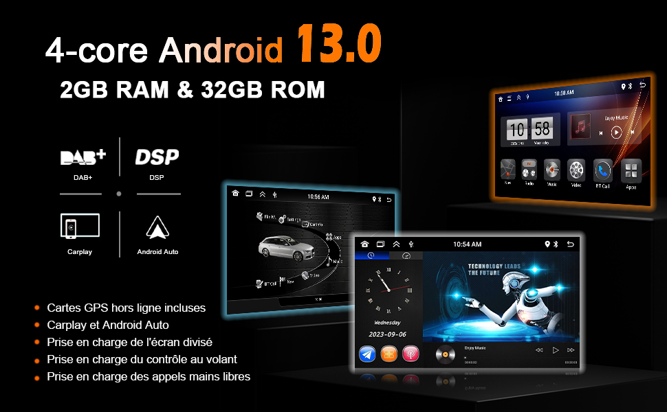 Car Radio Screen CarPlay Android Auto Upgrade Stereo