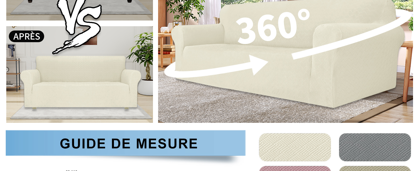 YSTELLAA Extensible Housse De Canapé