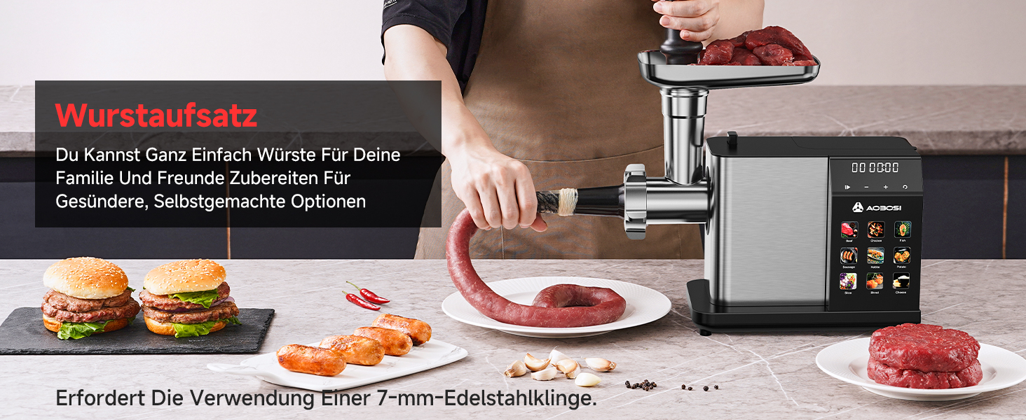 Sequenz, die den Zubereitungs- oder Montageprozess des Burgers mit verschiedenen Zutaten und horizontal angeordneten Garschritten zeigt.