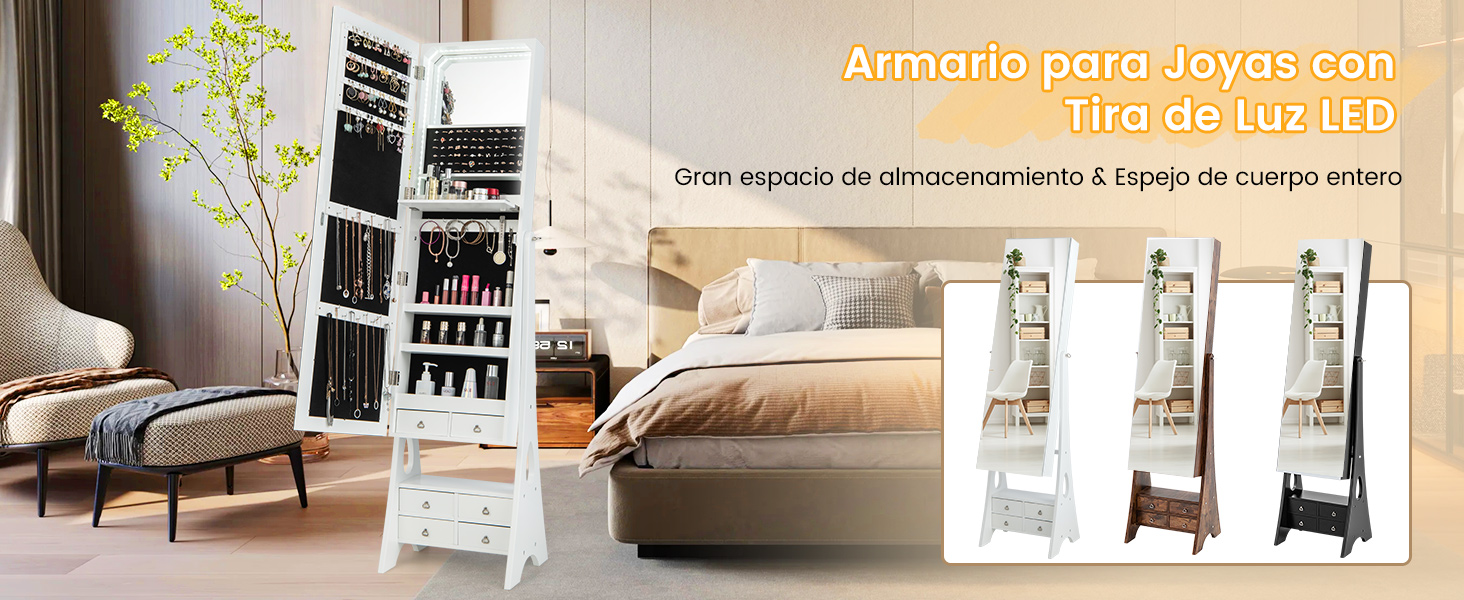 Armario para Joyas con Espejo