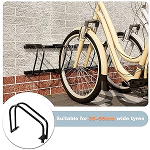 WOLTU Rastrelliera per Biciclette a 2 Posti Portabici Per