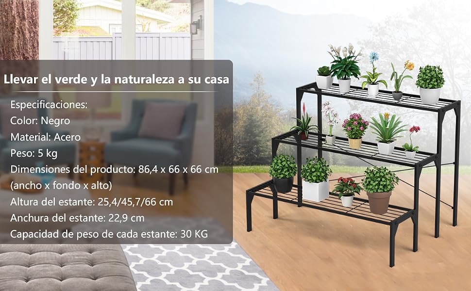 Soporte para Plantas de Metal