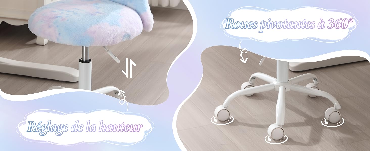 Enfant Chaise de Bureau Pivotante