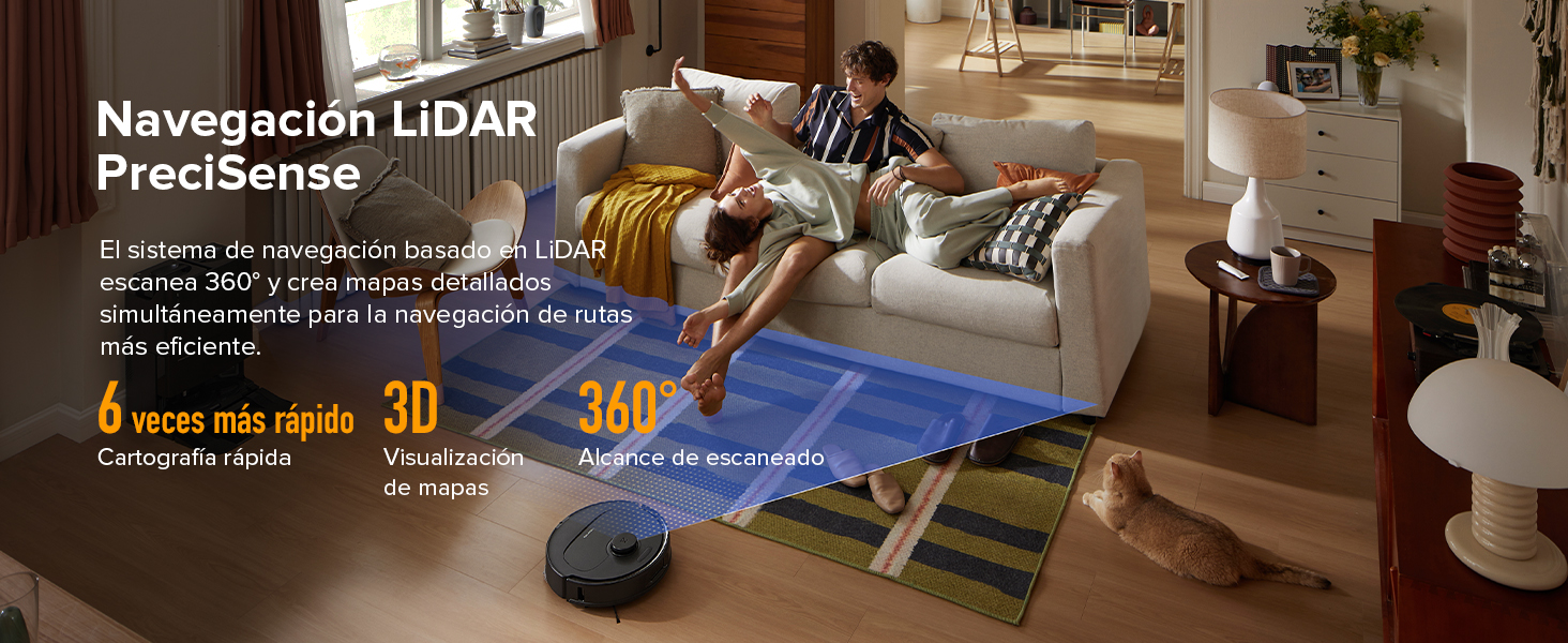 roborock Robot Aspirador QV 35A, 8000Pa de succión