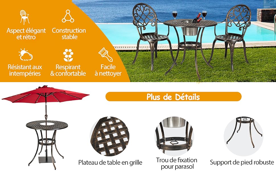 Ensemble Bistrot pour Jardin