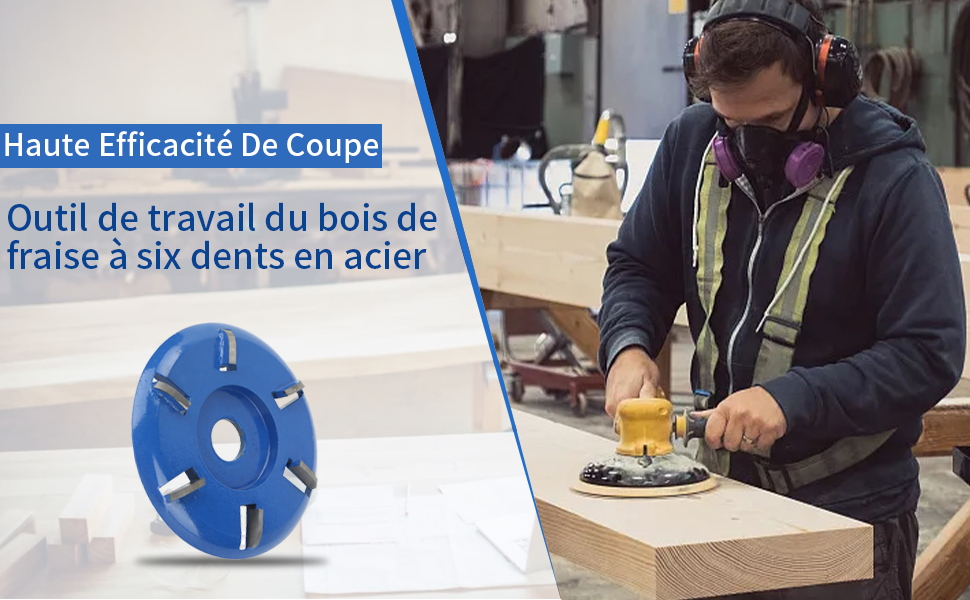 GOTOTOP meule de sculpture sur bois Ponçage du bois 75MM Disque de façonnage de sculpture ronde
