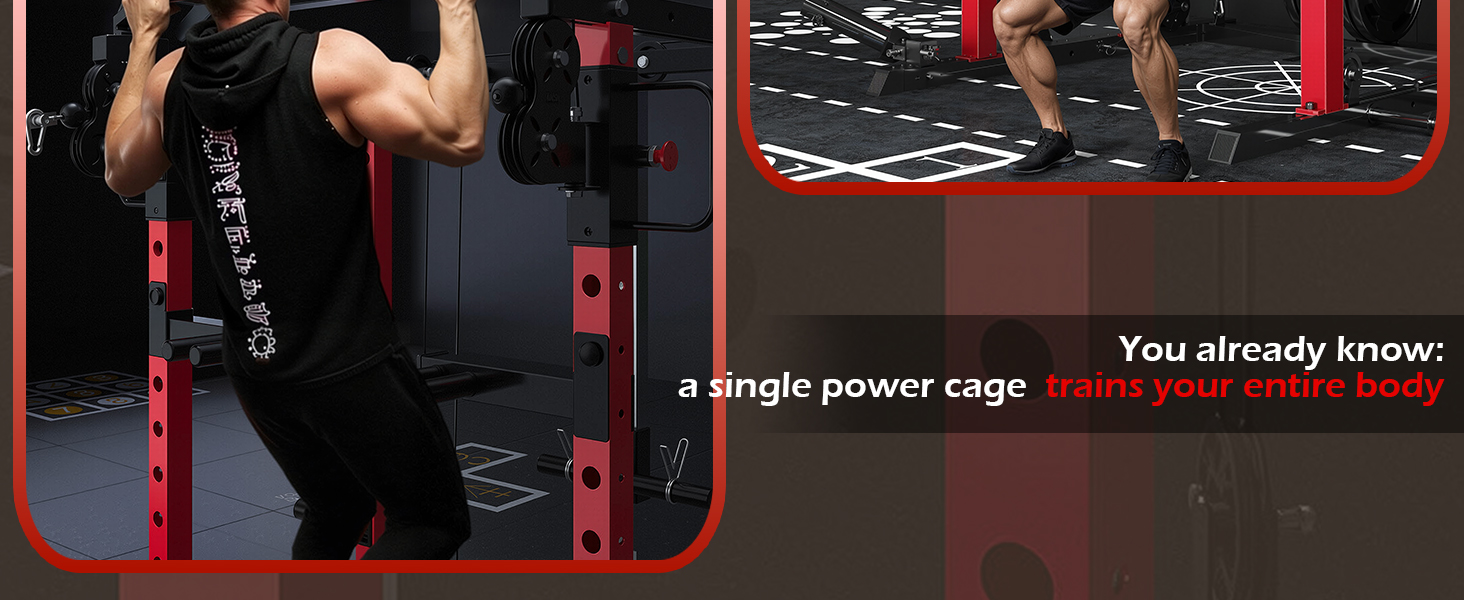 Power Squat Rack Cage