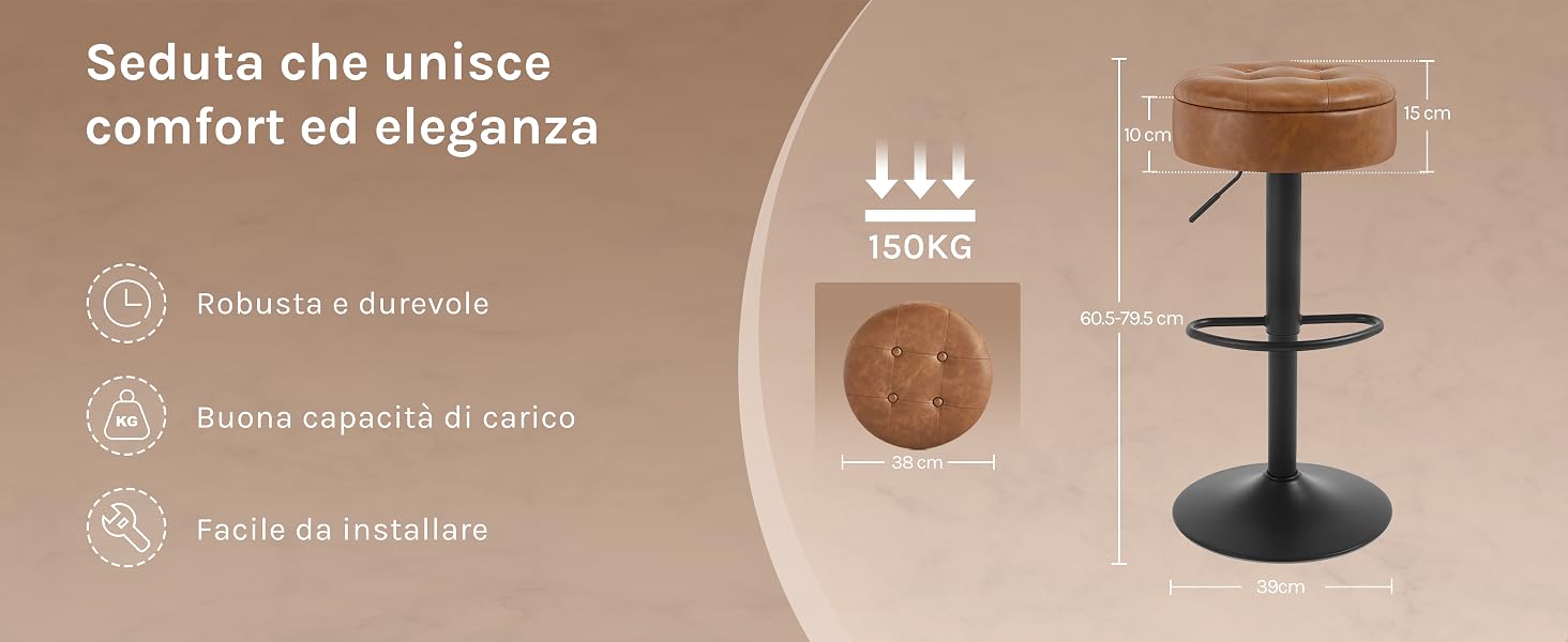 Sgabello da bar