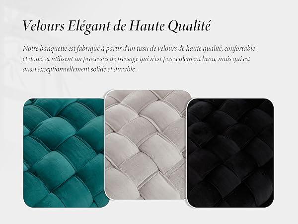 banc de velours banquette chambre banc chambre