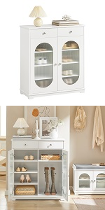 Sobuy Fsb62-w Aparador Entrada Recibidor Con Puerta Correderas Y Balda  Ajustable 70 X 37 X 87 Cm Blanco Es con Ofertas en Carrefour