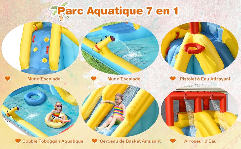 Château gonflable aquatique