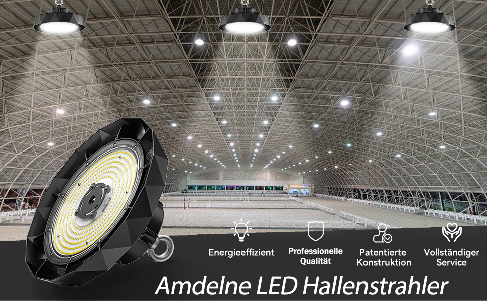 LED Hallenbeleuchtung 200W Kaltweiß 6000K