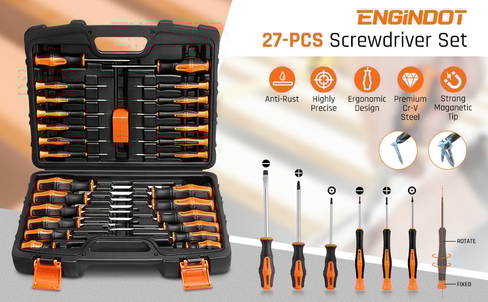 ENGINDOT 27-PCS Screwdriver Set