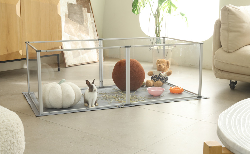 Recinto Salvacasa Recinto Sala Parto per cane gatto Recinto Box per cani Cuccioli in Acrilica
