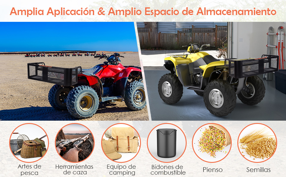  Cesta de Carga para ATV/UTV