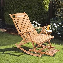 Sedia a dondolo in legno