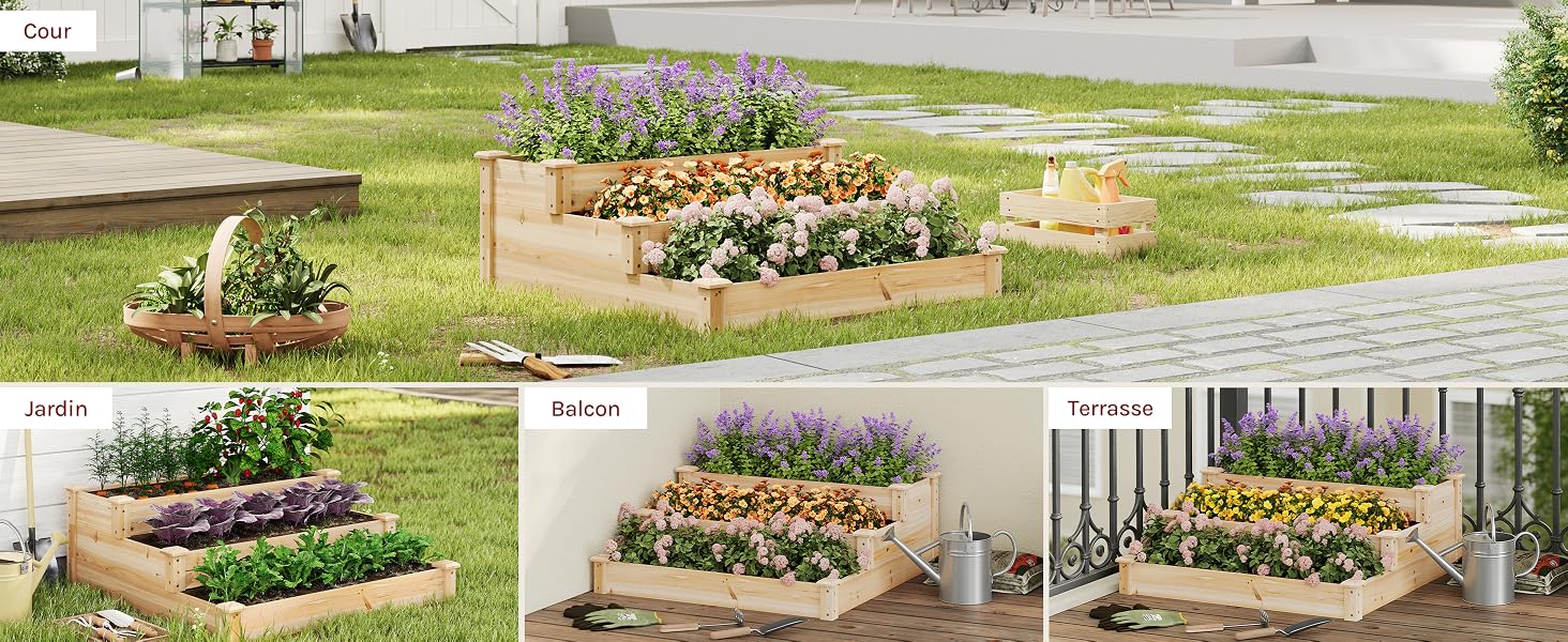 Séquence de vues aériennes de parcelles de jardin ou de ferme avec des rangées organisées de plantes et de végétation, montrant différentes sections de terres cultivées.