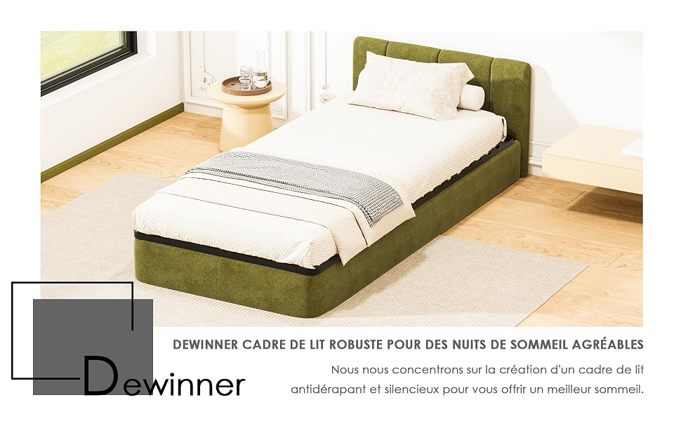 Cadre de lit Dewinner