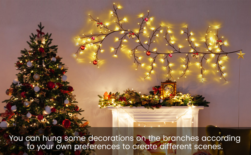 Luces de enredadera para la decoración de habitaciones