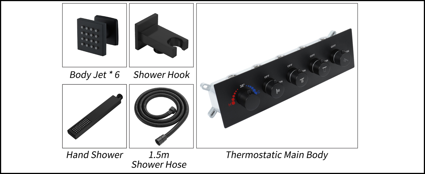ESIP Duschsystem mit Thermostat