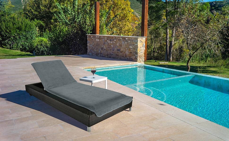 La casa Élégante se fixe facilement à importa quelle chaise longue.